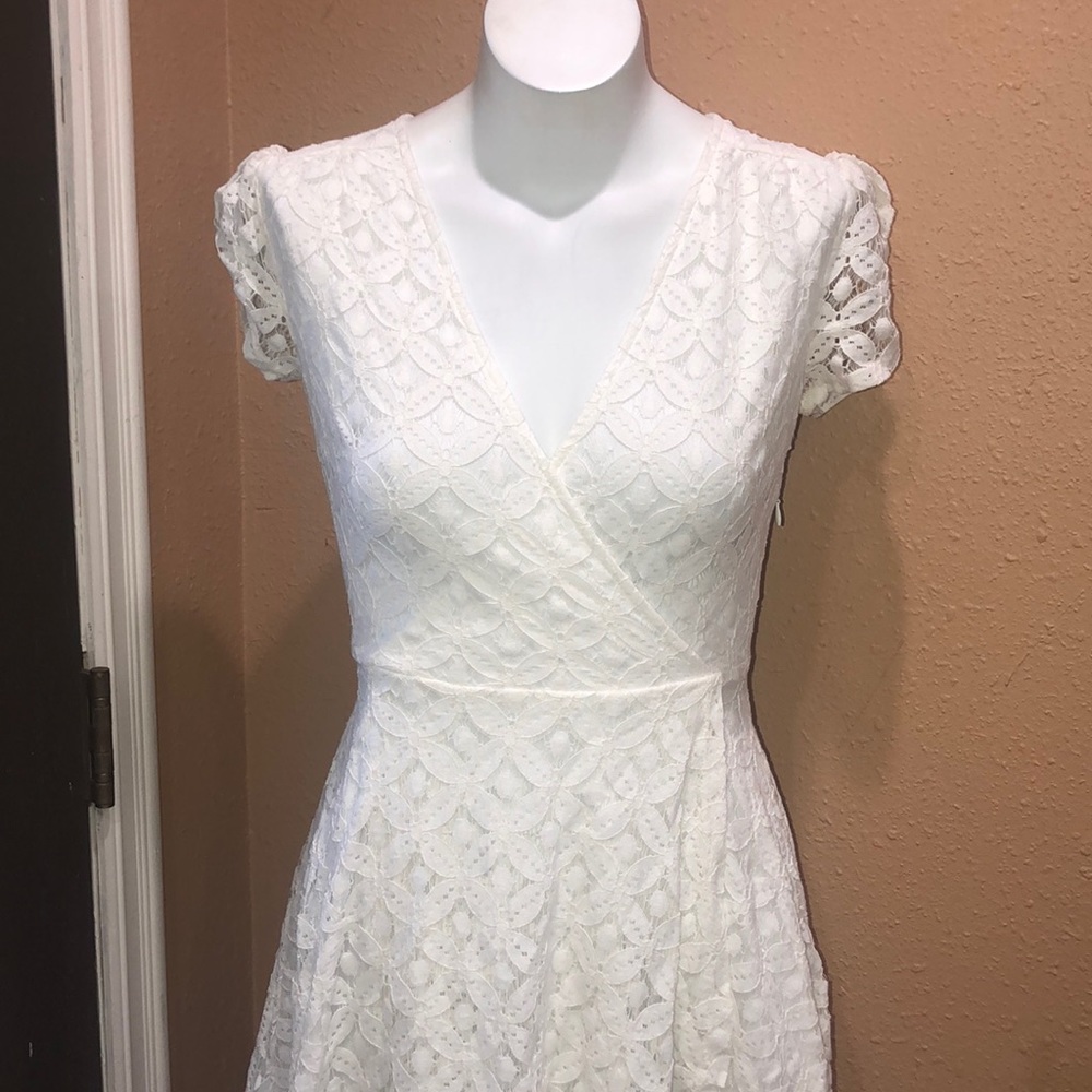 Lulus white lace dress